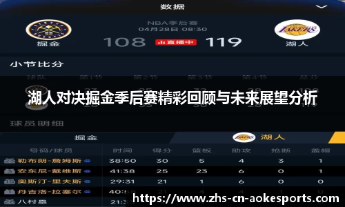 湖人对决掘金季后赛精彩回顾与未来展望分析